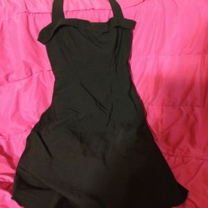 Jodi Kristopher vintage style black halter dress